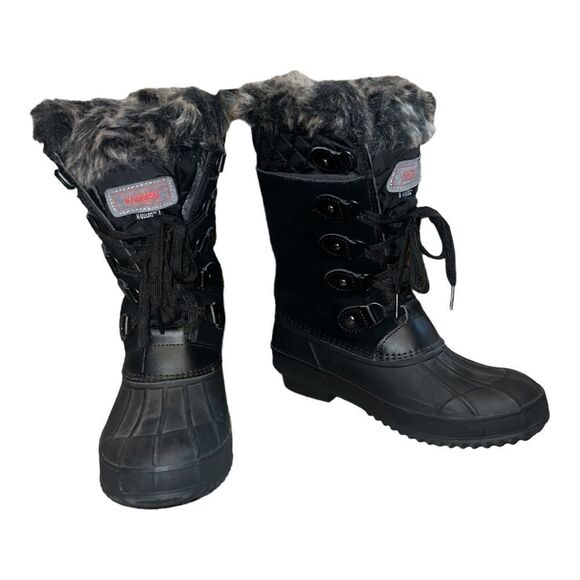 Khombu Women's Colby Tall Pac Boots Winter Snow Duck Waterproof Insulated 7M EUC - Picture 1 of 10